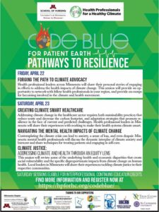 Code Blue for Patient Earth flyer: Pathways to Resilience